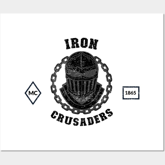 Iron Crusaders Biker Club Wall Art by Tip Top Tee's